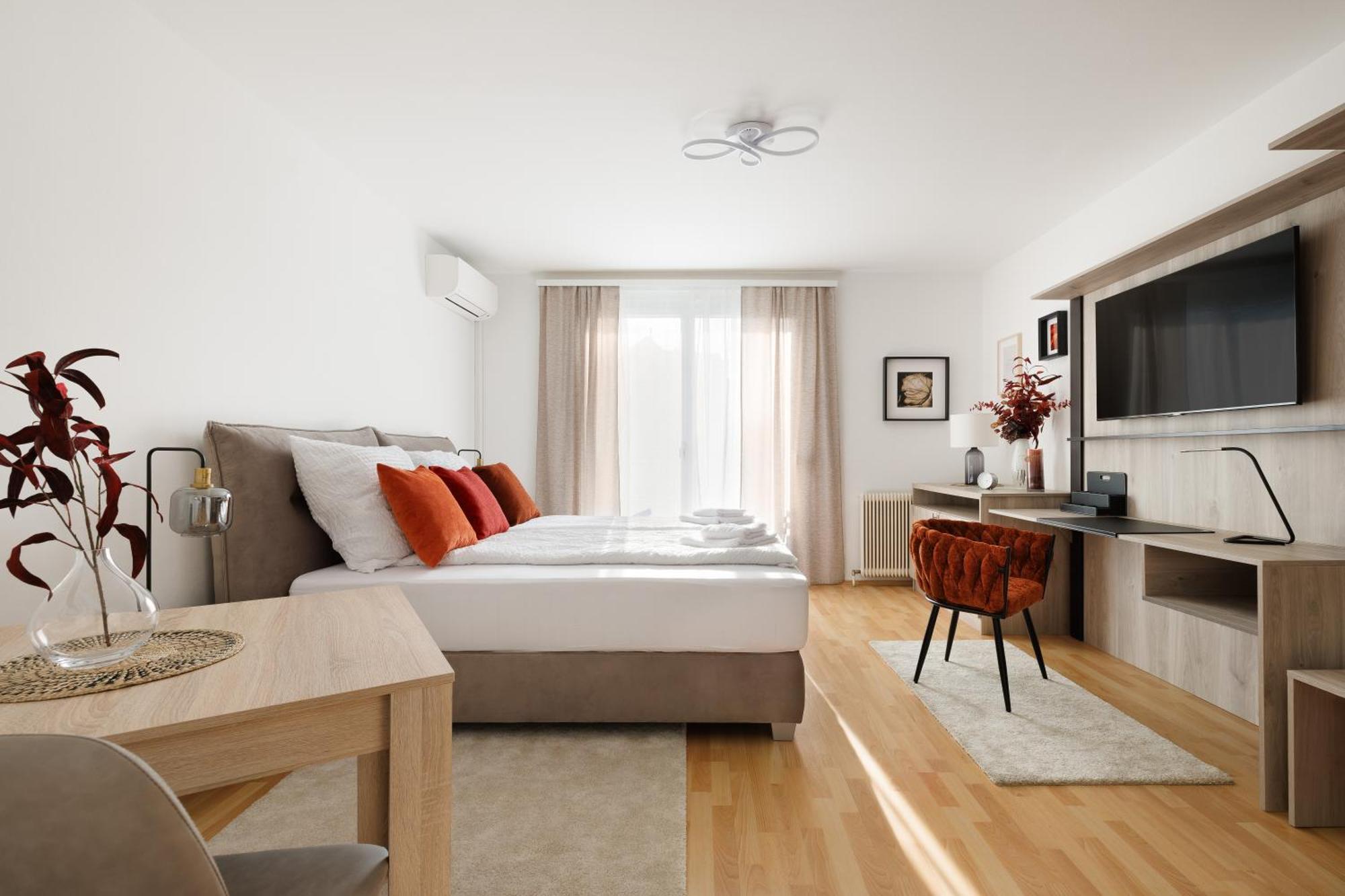 Neu! Apartment Mit Klimaanlage, Nahe Hauptbahnhof Bécs Kültér fotó